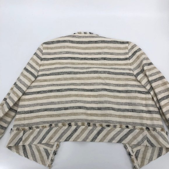 Worth Cream Striped Linen Blazer | Perfect for Any Occasion - Picture 3 of 6